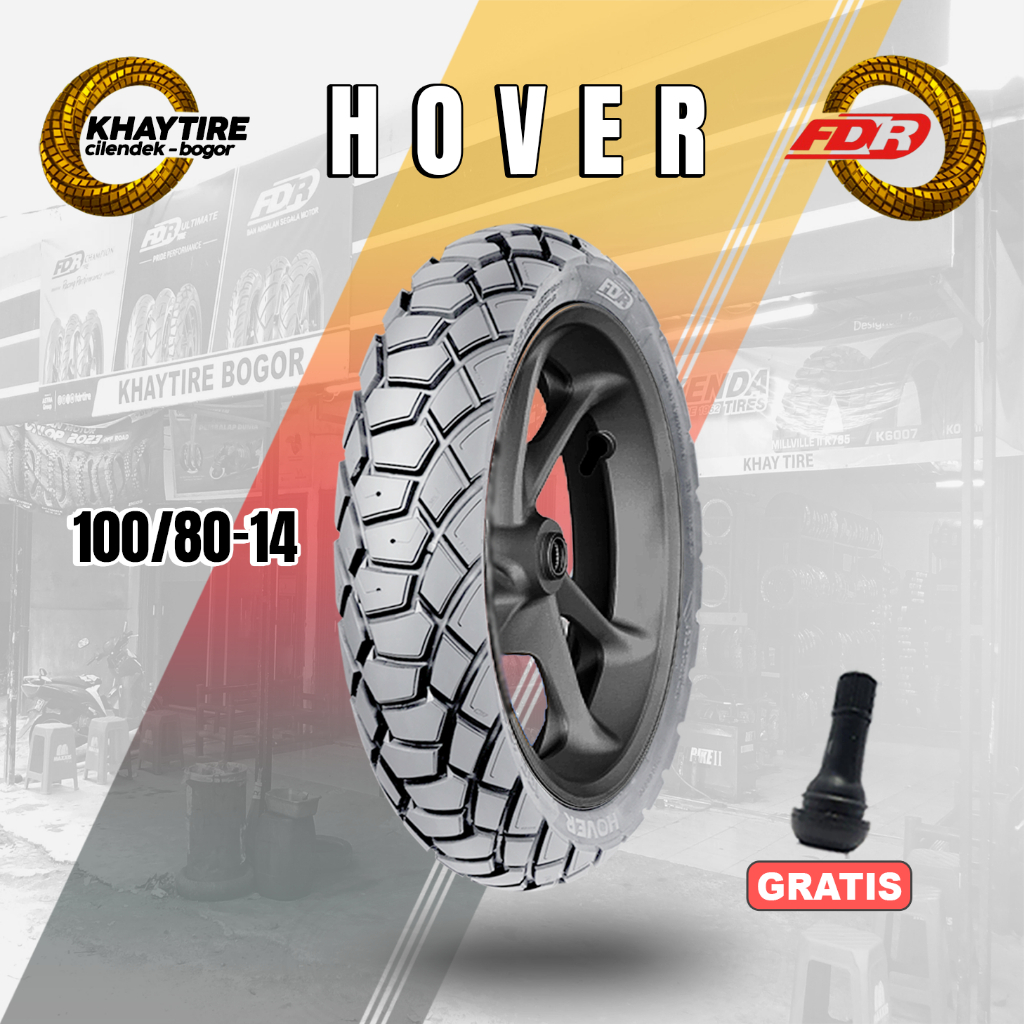 Ban Motor Matic FDR HOVER 100/80 Ring 14 Tubeless