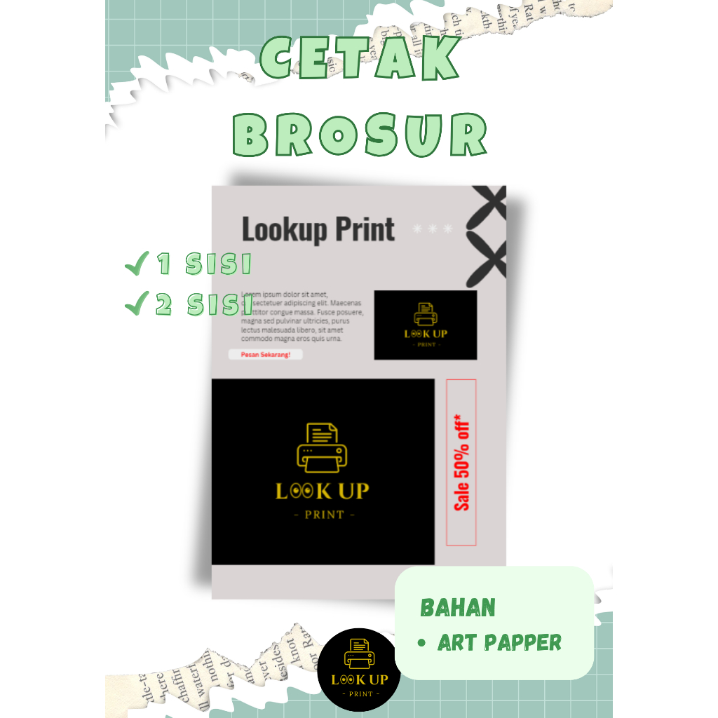 

Cetak Brosur A5 A6 / Print Brosur A5 A6