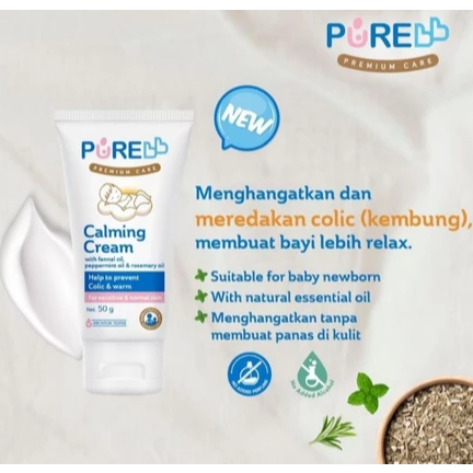 PUREBB calming cream baby 50 gr / cream untuk perut kembung bayi