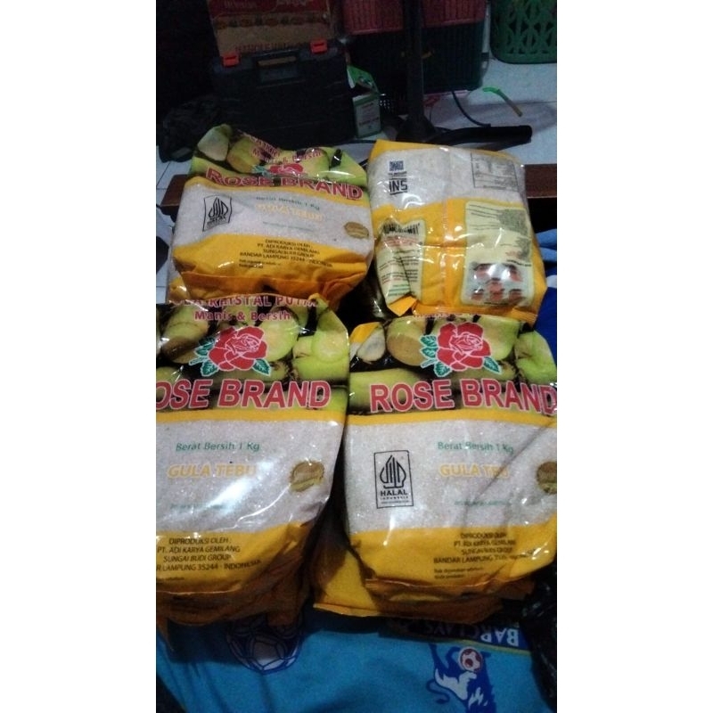 

live extra 10% gula rosebrand kemasan random