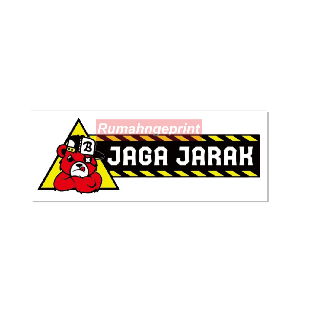 

STIKER WATERPROOF ANTI AIR SIGN PETUNJUK JAGA JARAK