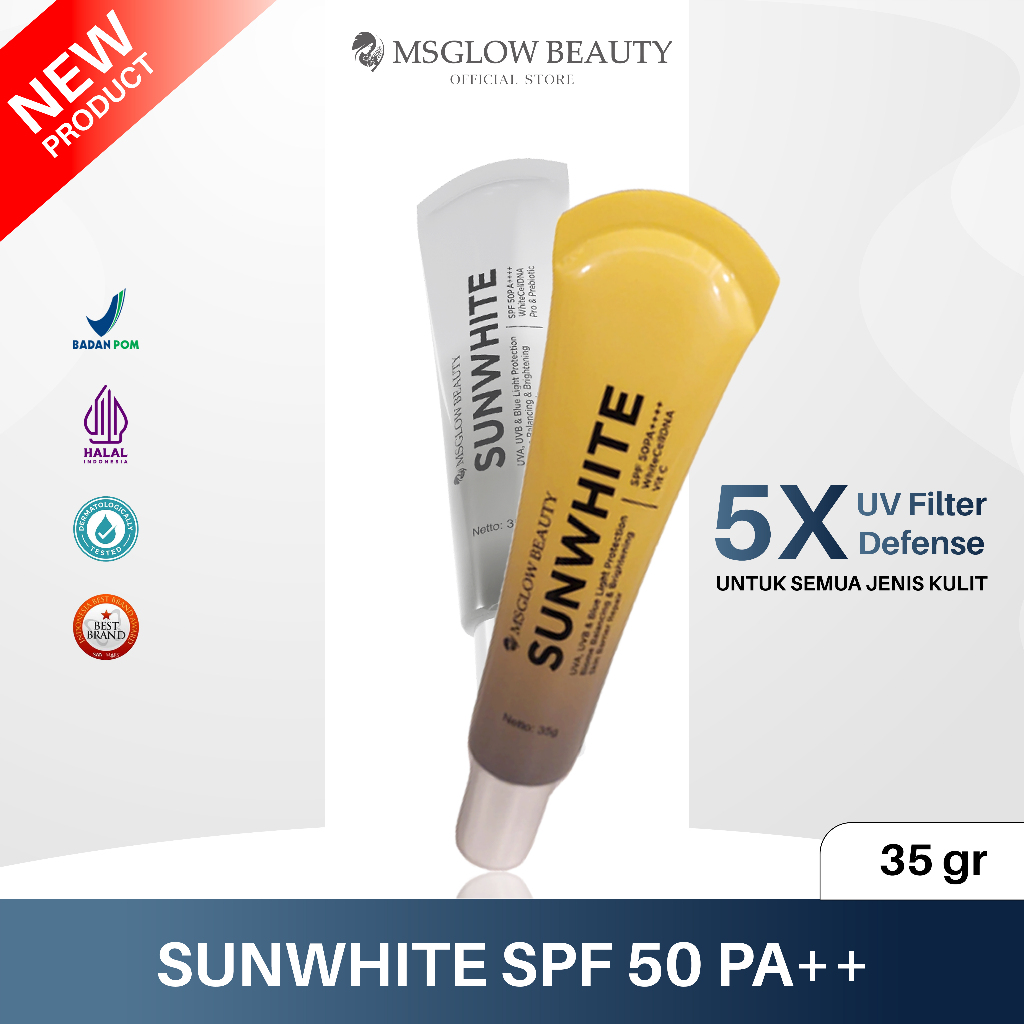MS GLOW SUNWHITE SUNSCREEN SPF 50
