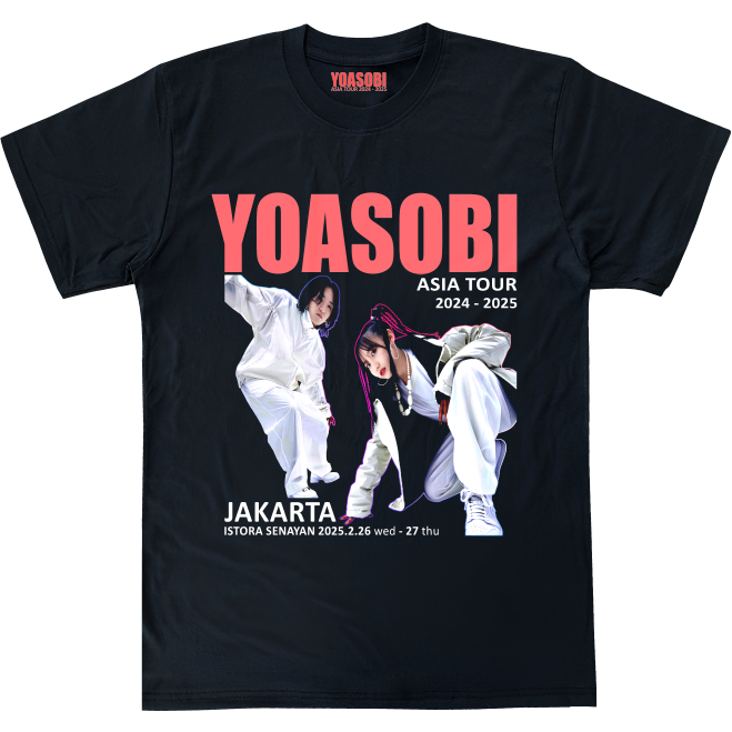YOASOBI Kaos Musik Baju Distro T-shirt Band Yoasobi