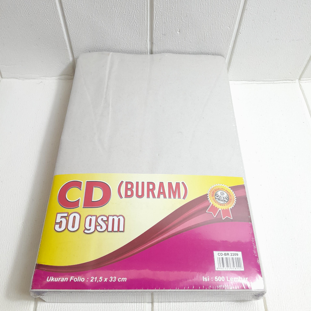 

1 RiM Kertas CD / Kertas Buram Folio ( ISI 500 Asli ]