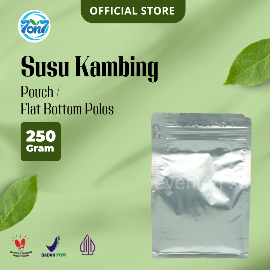 

BARU ! ! ! Susu Kambing Kemasan Standing Pouch Flat Bottom 250GR