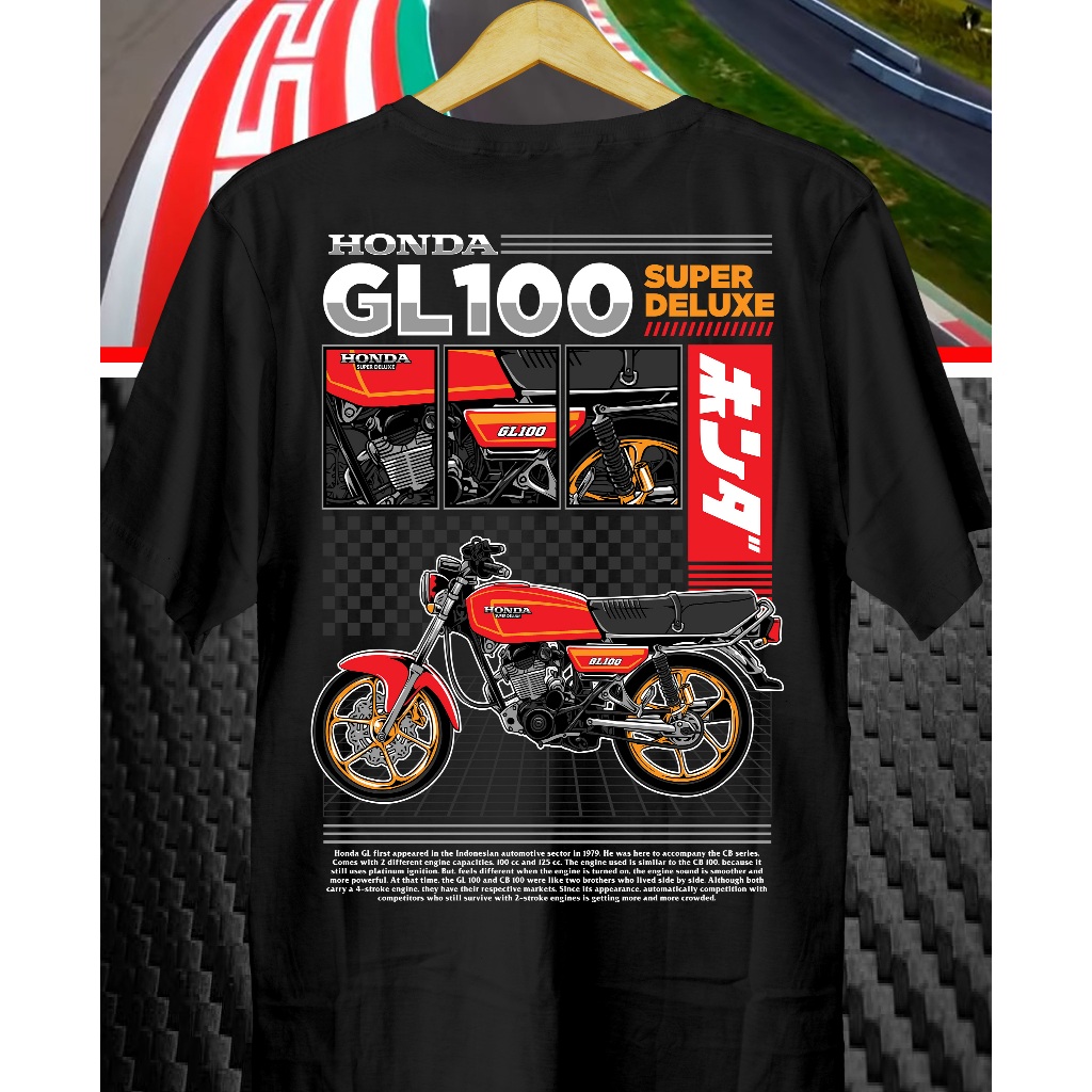Kaos Motor GL100 // Kaos GL // Baju GL