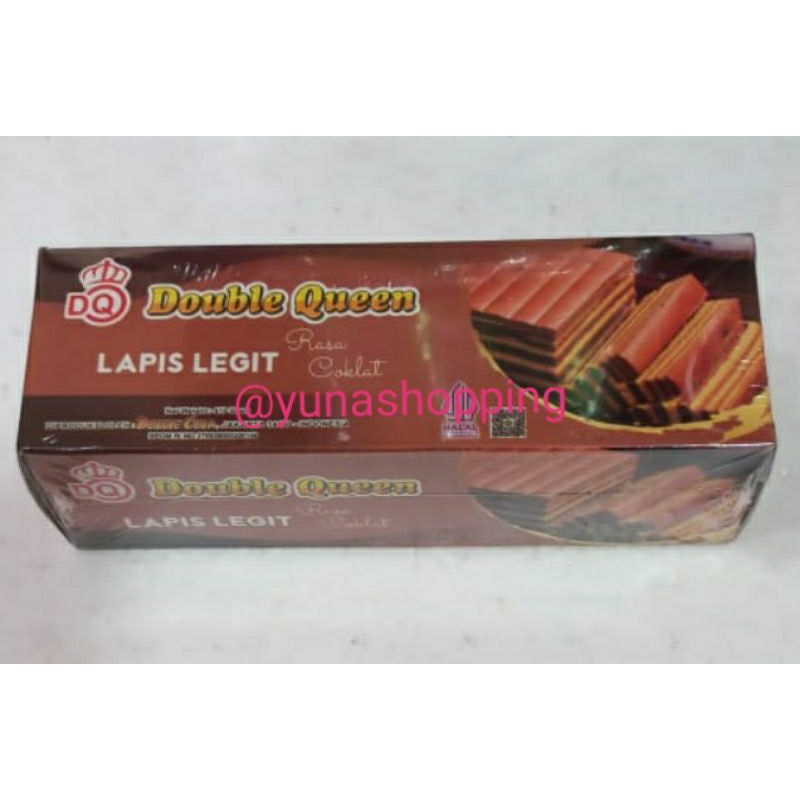 

Lapis legit Double Queen rasa coklat 410g