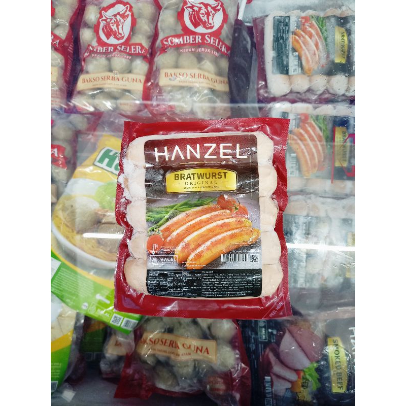 

Frozenfood HANZEL Sosis Bratwurst Original 360gr