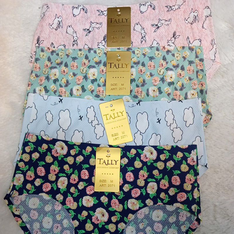 4 PC CD seamles 2071 seamles panty motif tanpa jahitan