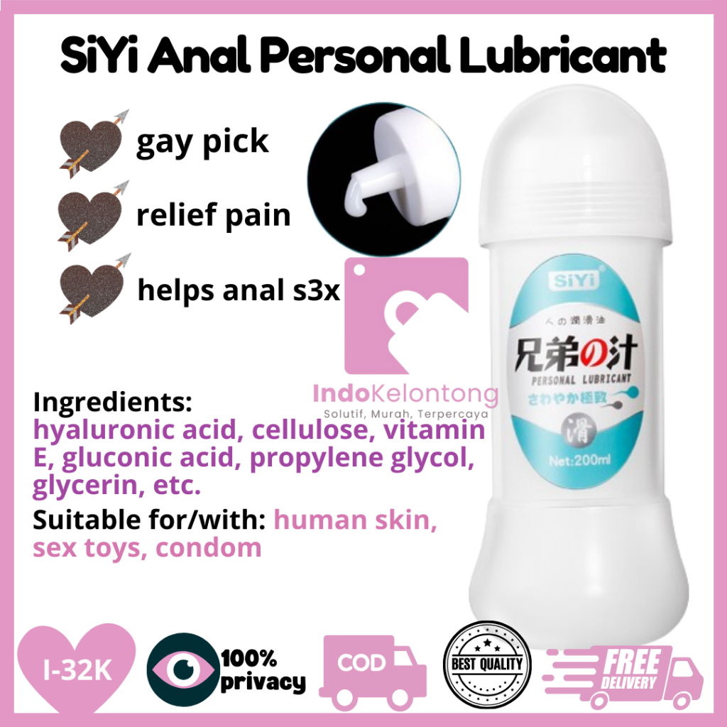INDOKELONTONG SIYI GAY PERSONAL ANAL LUBRICANT PELUMAS SEX PRIA MACHO MIRIP SEMEN