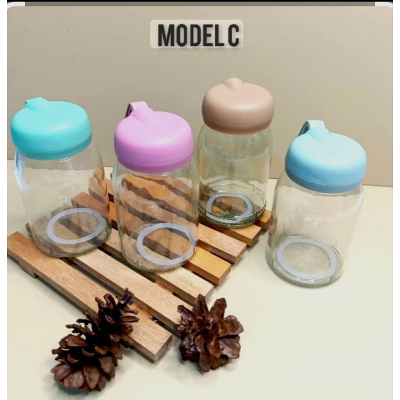 B ( B12 ) BOTOL MINUM KACA BENING / BOTOL MINUM KACA TRANSPARAN