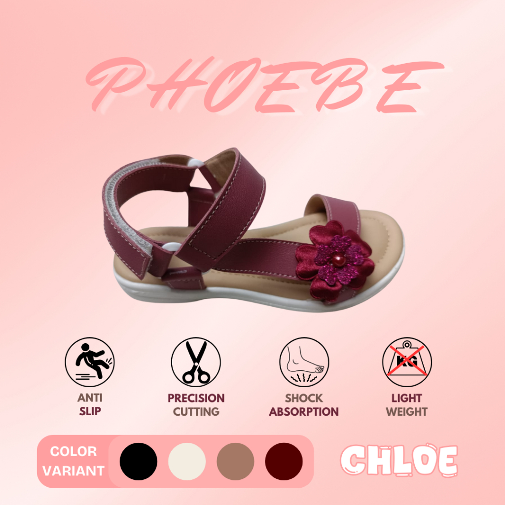 [BACA DESKRIPSI] PHOEBE - CHLOE Kids Sandal Anak Perempuan Sendal Anak Casual Flat Lucu