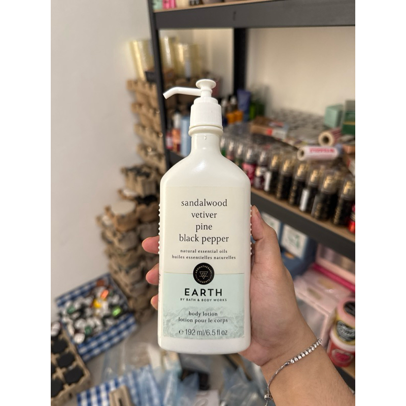 Bath & body works bbw Aromatherapy body lotion earth 192 ML Original 100%