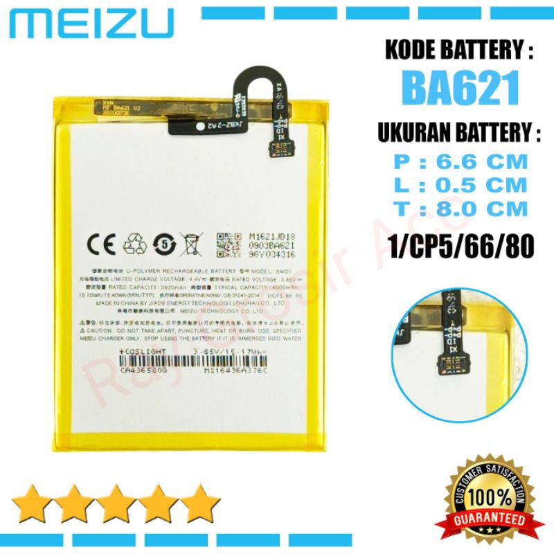 Baterai Original MEIZU M5 Note M621H BA-621 , BA621 , BA 621