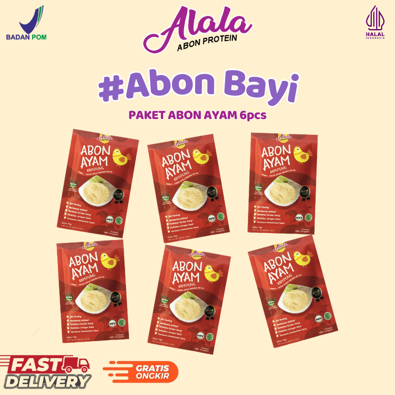 

1 Tahun - ALALA Abon Anak Penambah Nafsu Makan NON MSG Tanpa Pengawet