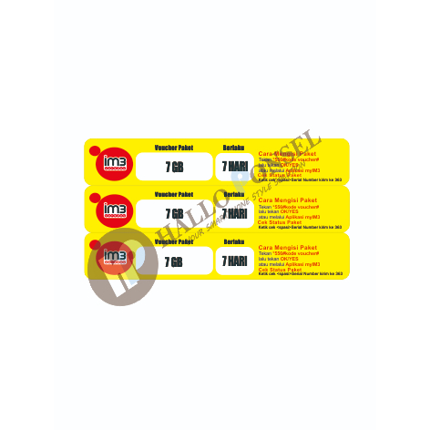 VOUCHER INDOSAT 7GB 7HARI