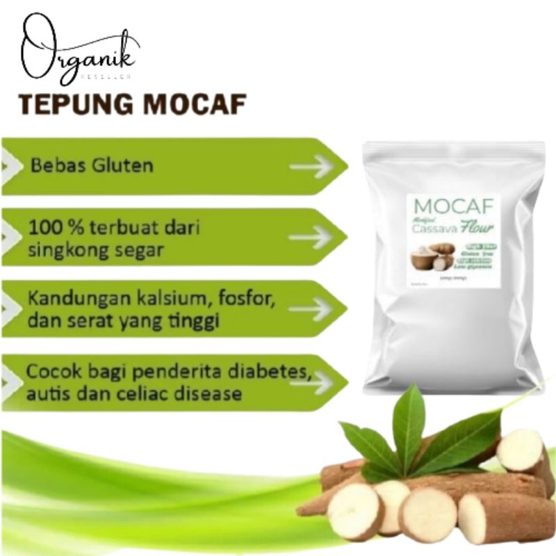 

Tepung MOKAF / Tepung Singkong (Modified Cassava Flour) Gluten-Free 1kg halal 100%