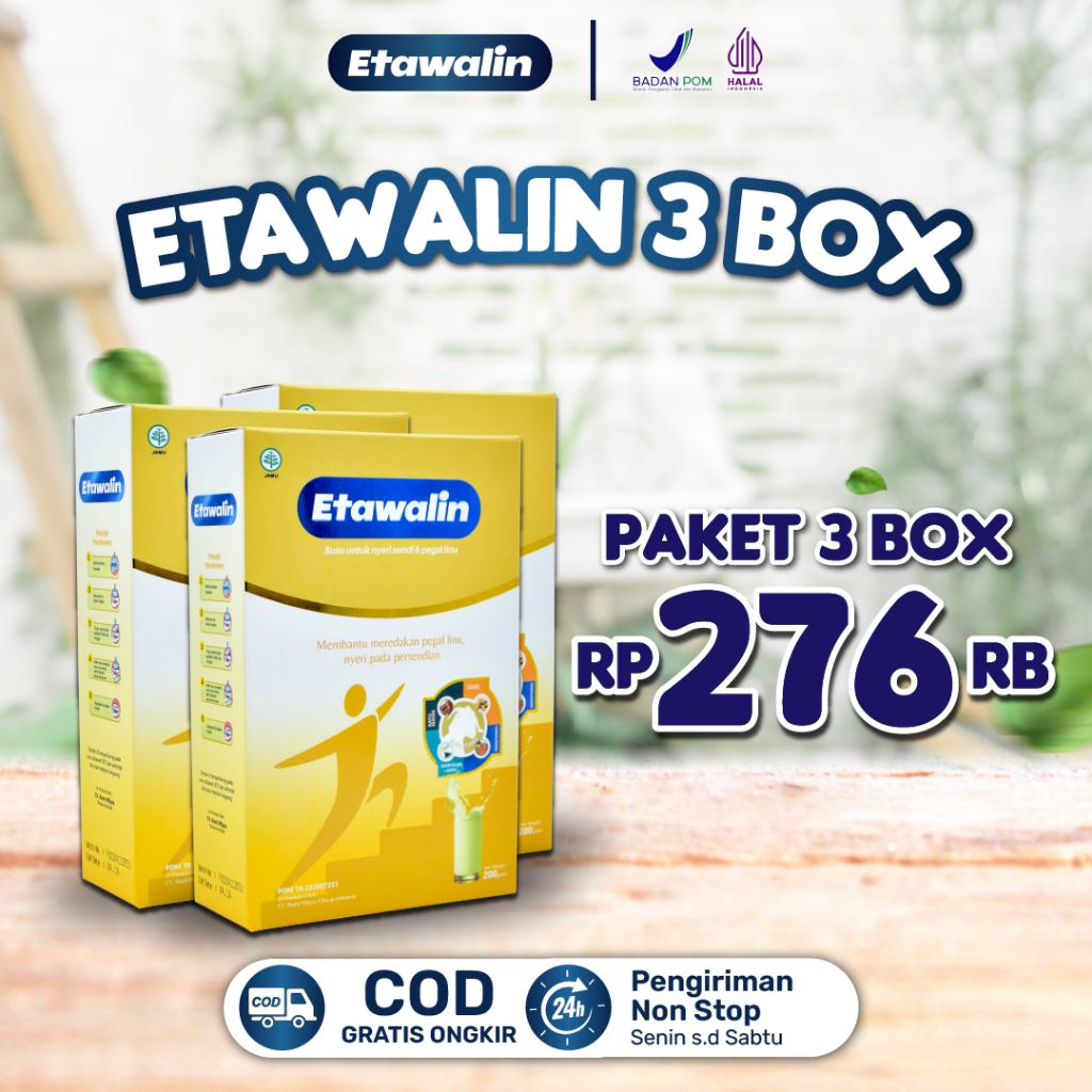 

- Susu Kambing Etawalin Original 100% Solusi Kuatkan dan Atasi Masalah Nyeri Sendi Tulang dan Mengatasi Masalah Asam Urat