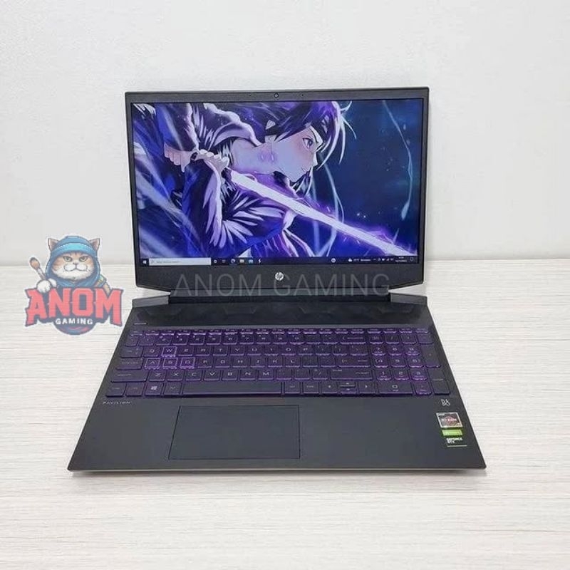HP PAVILION GAMING 15 Ryzen 7-3750H GTX 1660Ti RAM 16GB SSD 512GB FULLSET