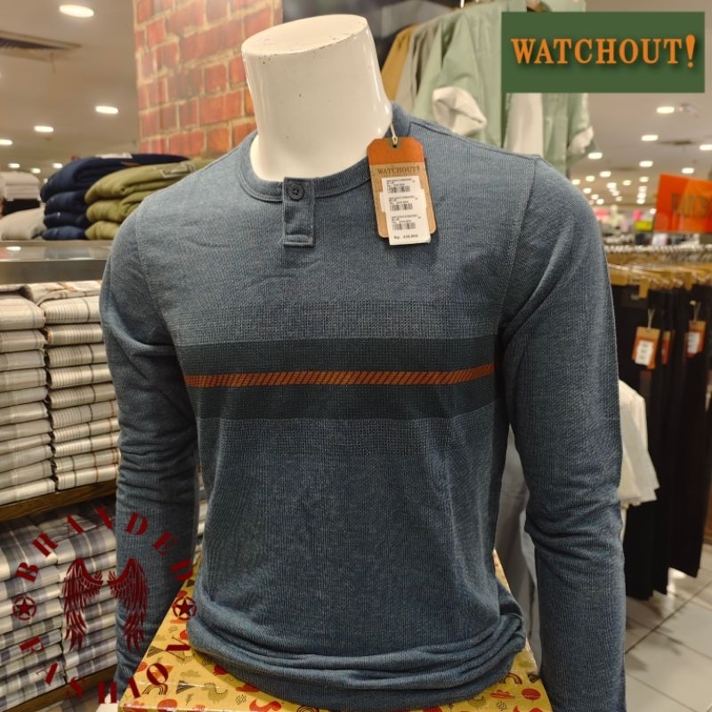 WATCHOUT CASUAL KAOS LENGAN PANJANG WK200330826 BLUE