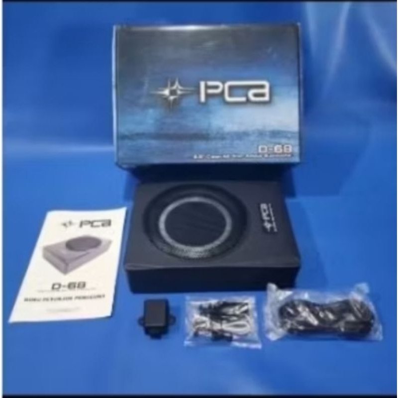 Subwoofer mobil aktif slim kolong jok 6,5 inch pca D-68 original