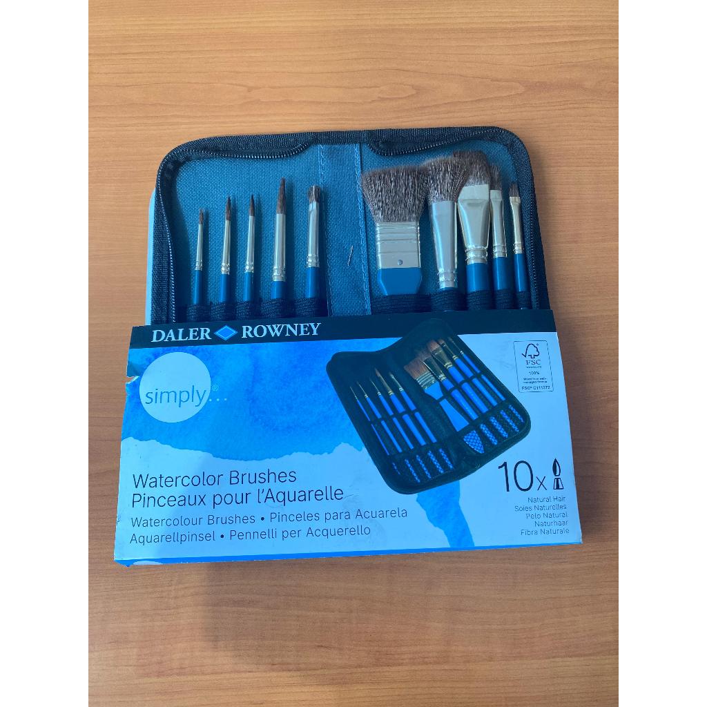 

[DEFECT] Daler Rowney Simply Watercolor Natural SH 10 Brush Zip Case