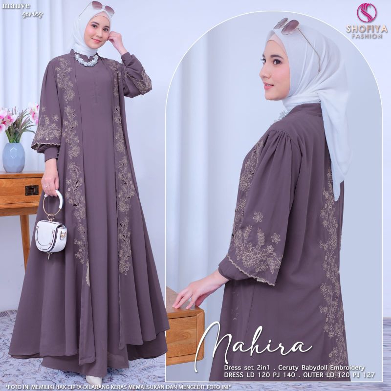(NEW)GAMIS MAHIRA LD 120(BUSUI,LEPASAN)//MIDI DRESS OOTD/PUNGKY#8// SET BY SHOFIYA FASHION