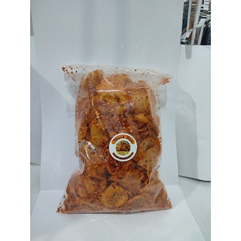 

Cemilan Morin Pedas Level 3 - Jajanan Pedas Jandas Snack Renyah & Gurih