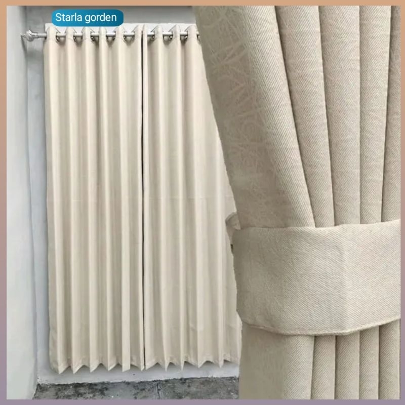 2 Gorden Jendela  Panjang 250cm Gorden Jendela Dan Pintu Minimalis