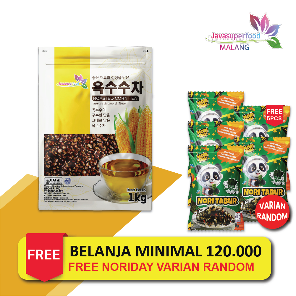 

Teh Biji Jagung Panggang Utuh 1kg Lokal / Roasted Corn Seeds 1Kg