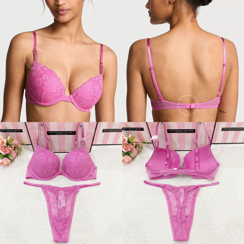 Victoria Secret Original Bra Set Push Up Size 34C/M 11241904