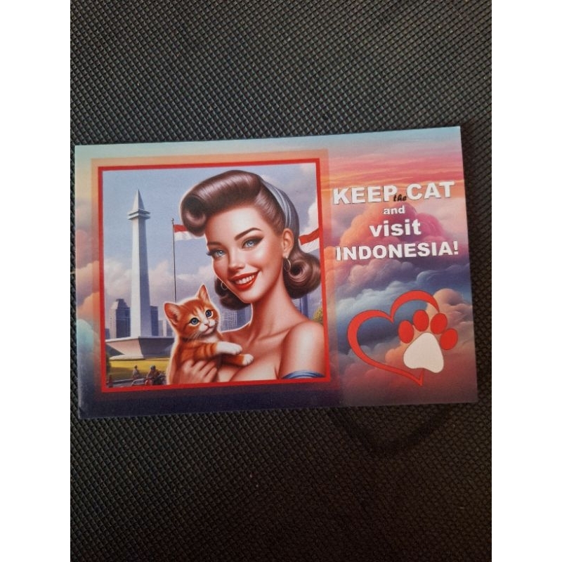 

kartu pos keep cat Indonesia/keep cat series postcard