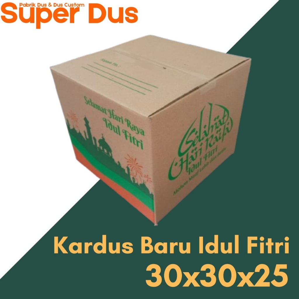 

Kardus idul fitri/Box parcel Idul Fitri/Karton/Dus Lebaran/30x30x25 cm/ Kotak Bingkisan Lebaran/Box Mewah
