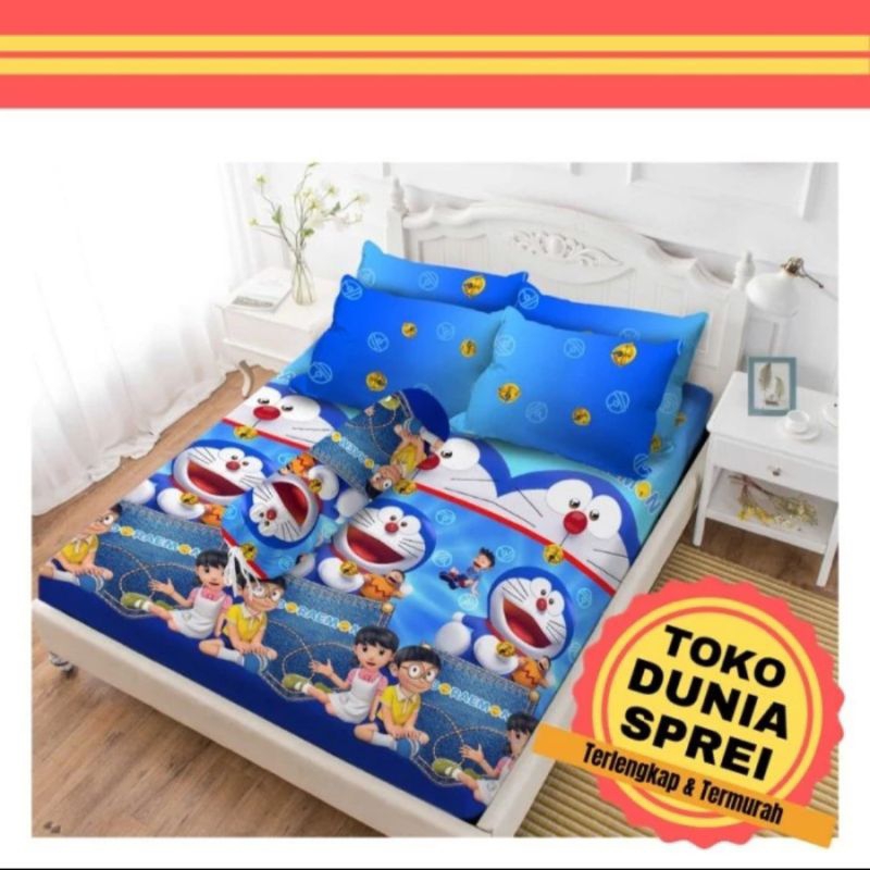 Sprei Vito 160x200 Motif Doraemon Pocket