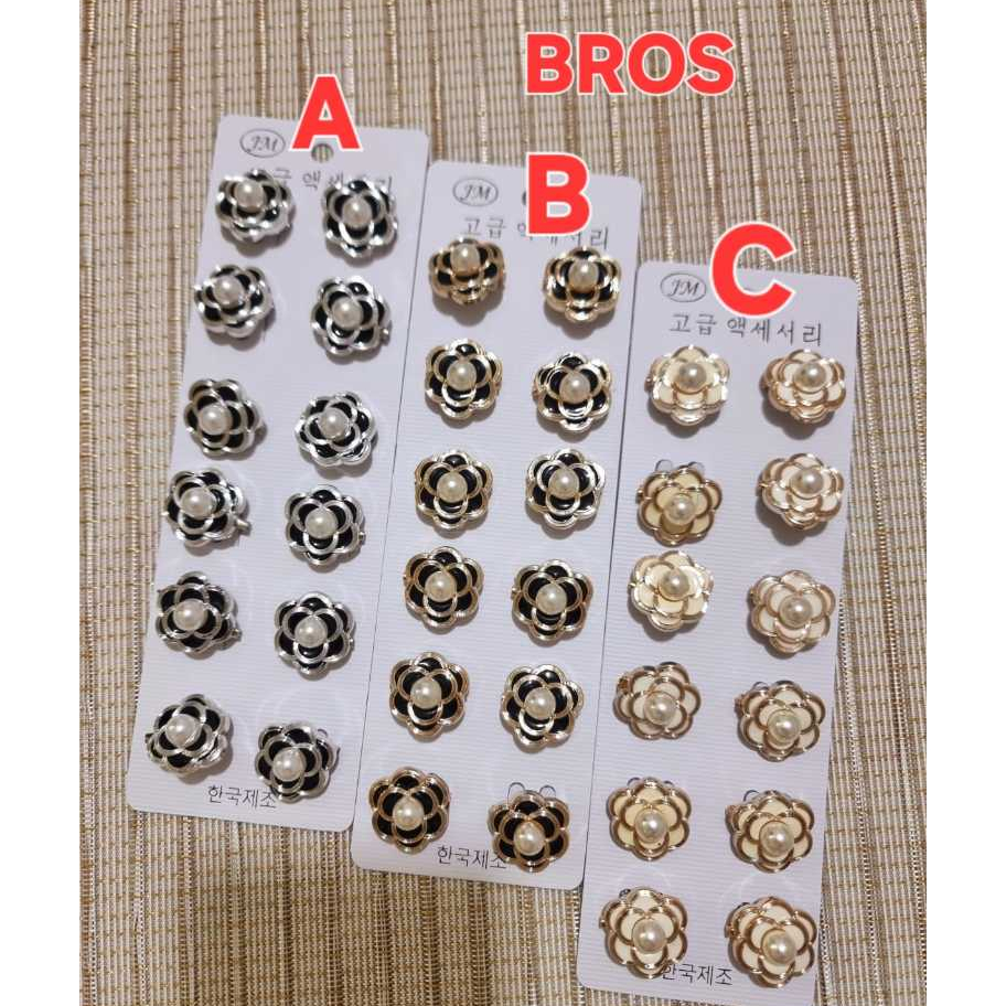 LUSINAN  Bros dada Bros dada Bunga Mutiara Bros korea Pin hijab Pin blazer