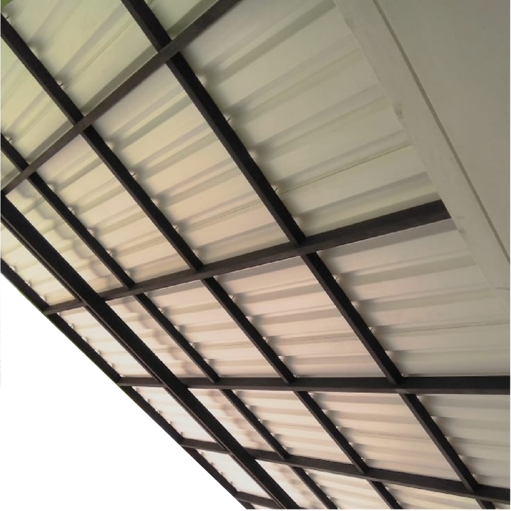 ALDERON - Kanopi Rumah - Rangka Besi Hollow dan Polycarbonate