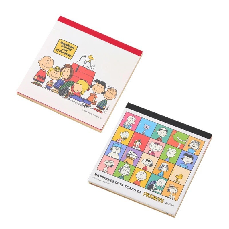 

Square Memo Pad Peanuts Snoopy 75th Anniversary Woodstock Notepad Note Buku Catatan Limited Edition