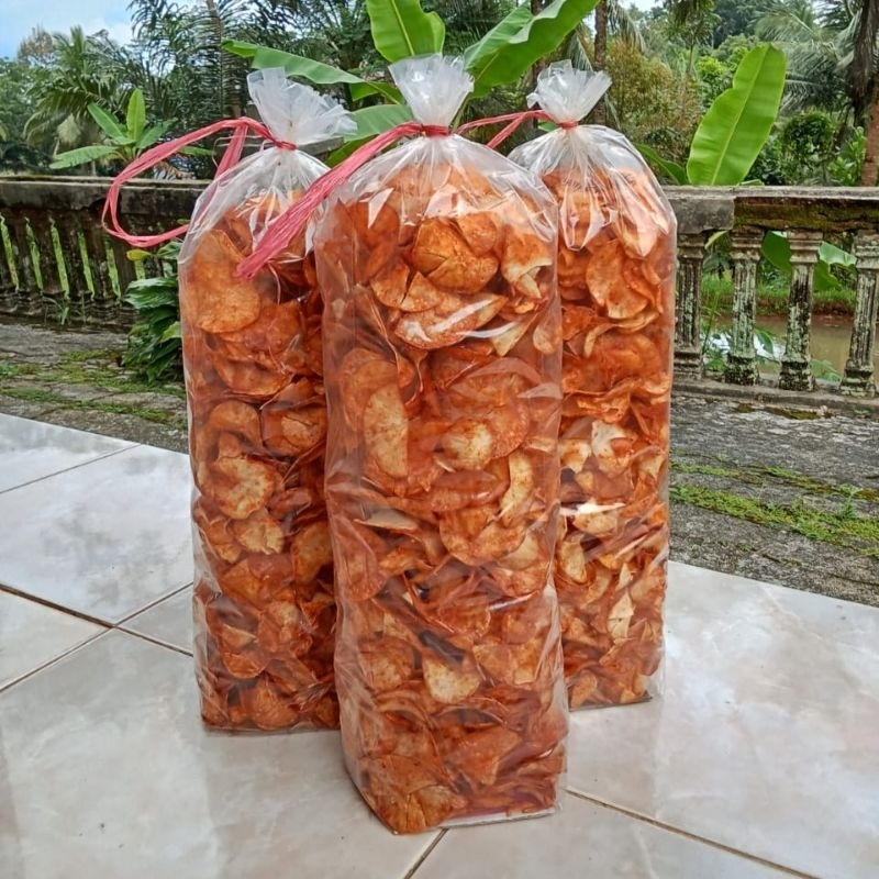 

MIRA SNACK - Keripik Singkong Bumbu Rujak 1KG / 500 Gram