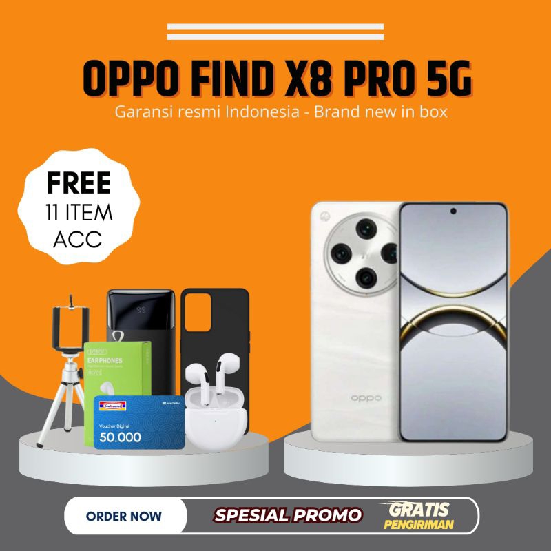 Oppo Find X8 Pro 5G 16/512GB Garansi Resmi