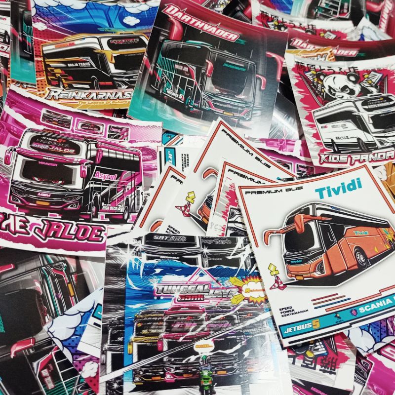 Stiker Bus Basuri