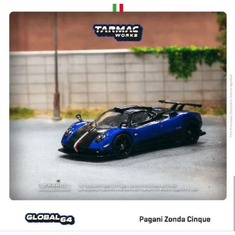 Tarmac Pagani Zonda Cinque Blu Francia