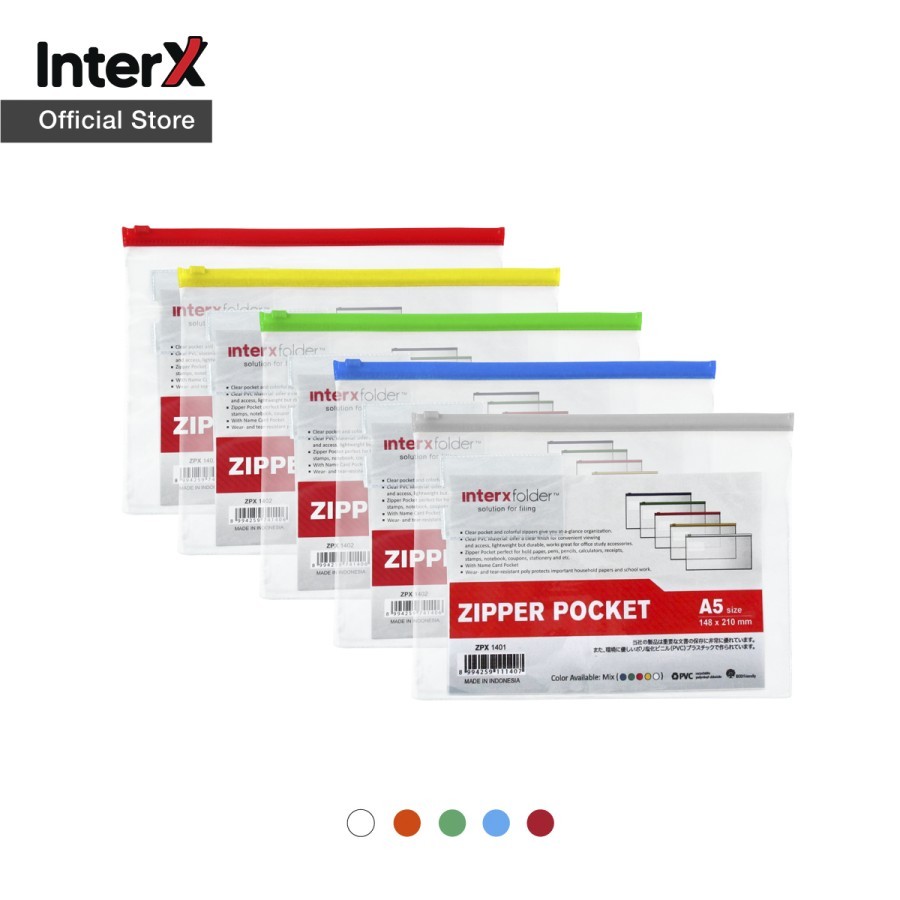 

TBMO ZIPPER POCKET A5/B5 INTERXFOLDER ZPX1401/ZPX1402 - - GU (240)