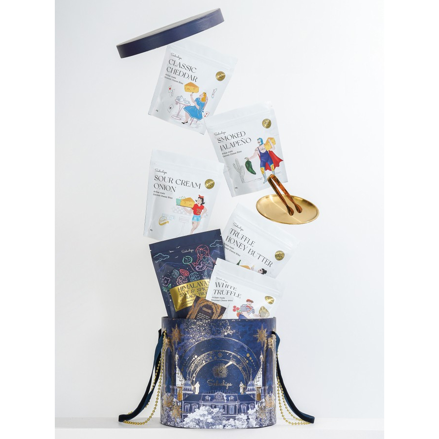 

CELINE C - Signature gift box with royal goldware by Sodachips | hampers