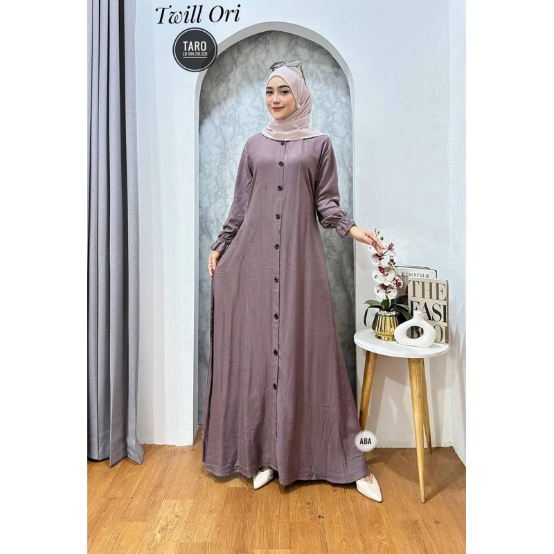 SUPER DEAL Gamis Polos Busui Twill ORI Gamis Buat Umroh Gamis Kondangan KEKINIAN