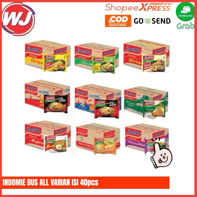 

INDOMIE GORENG DUS ALL VARIAN ISI 40pcs