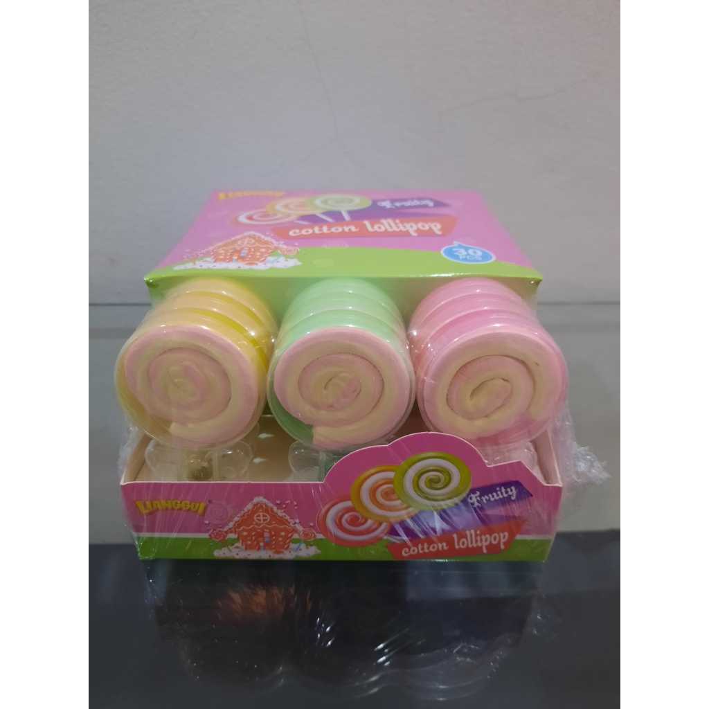 

Makanan Marshmallow Lianggui Cotton Lollipop HALAL 30pcs 310gr