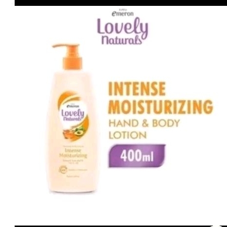 Emeron Lovely Naturals Hand & Body Lotion Pump 400ml Hand & Body Emeron Natural Lotion