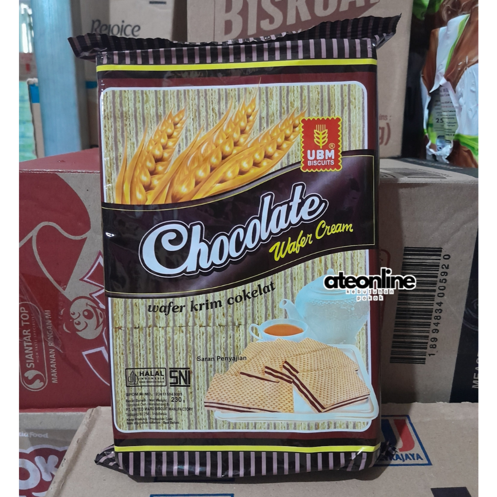 

UBM Biskuit Wafer Cokelat 230gr