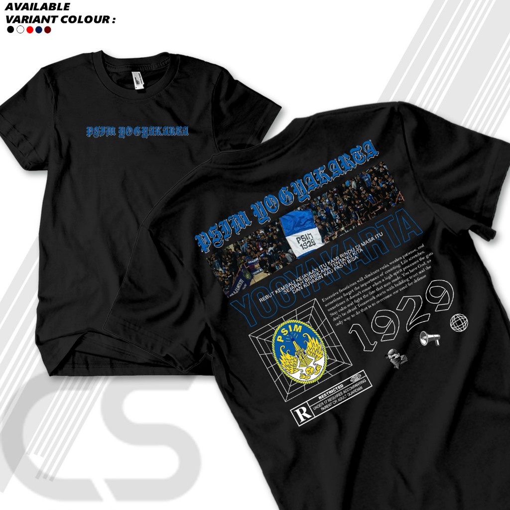 KAOS PSIM YOGYAKARTA 1929 MATARAMDAYS COMBED 30S BAJU PSIM YOGYAKARTA