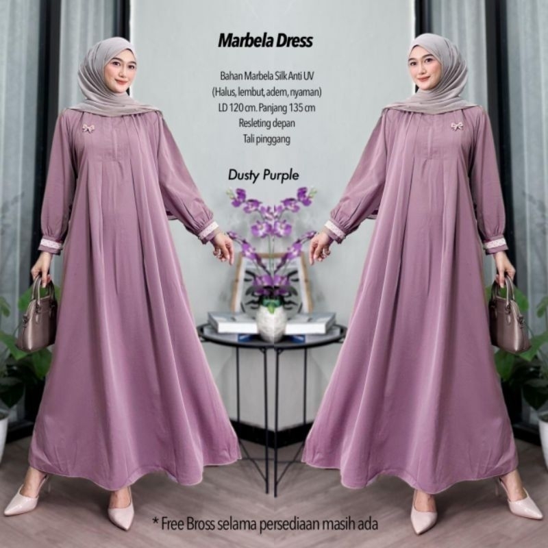 Marbela Silk Anti UV Dress Gamis